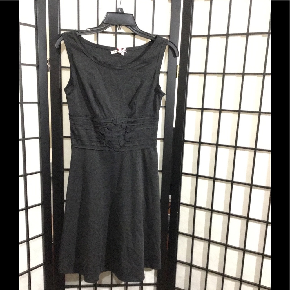 M.S.S.P A Line Gray Dress with Detailing